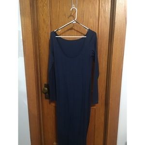 Paper Crow Fitted maxi dress with low back